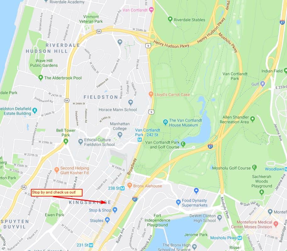 Here's the map of where we are.
